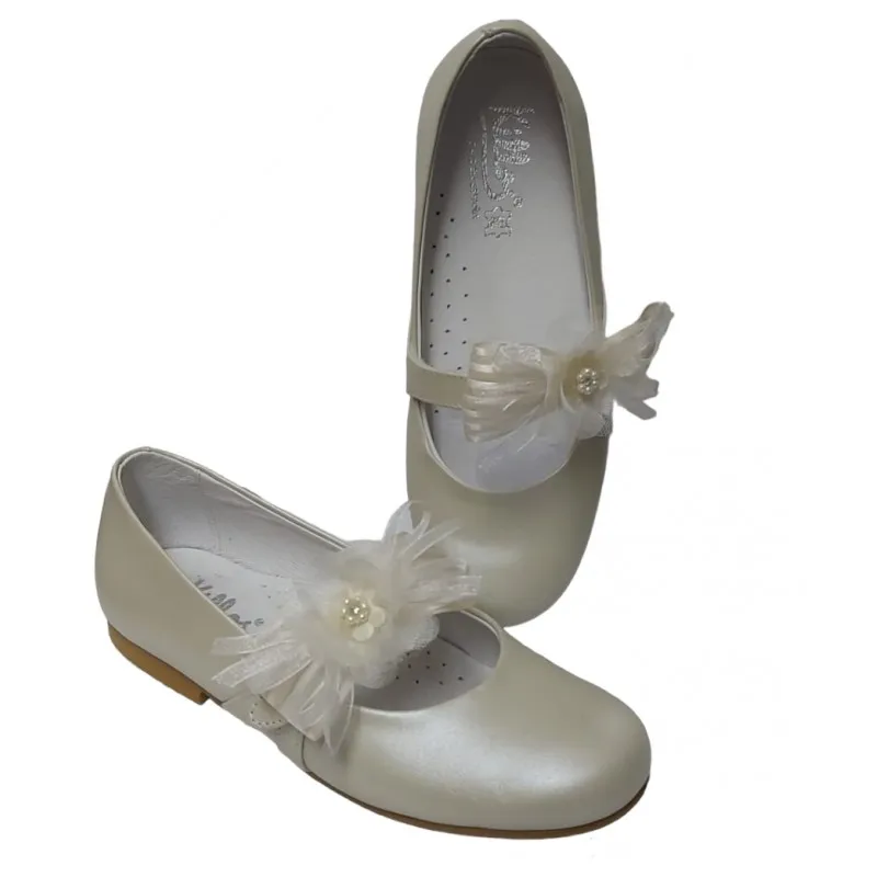 ZAPATO COMUNIóNCEREMONIA DE NIñA PIEL BEIG. KILLOS