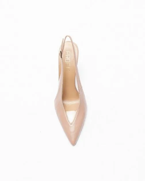 Zapato destalonado PROF Utopia Beige