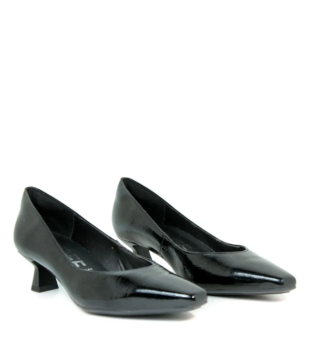 ZAPATOS CHAROL DE TACÓN ELBA 15 NEGRO