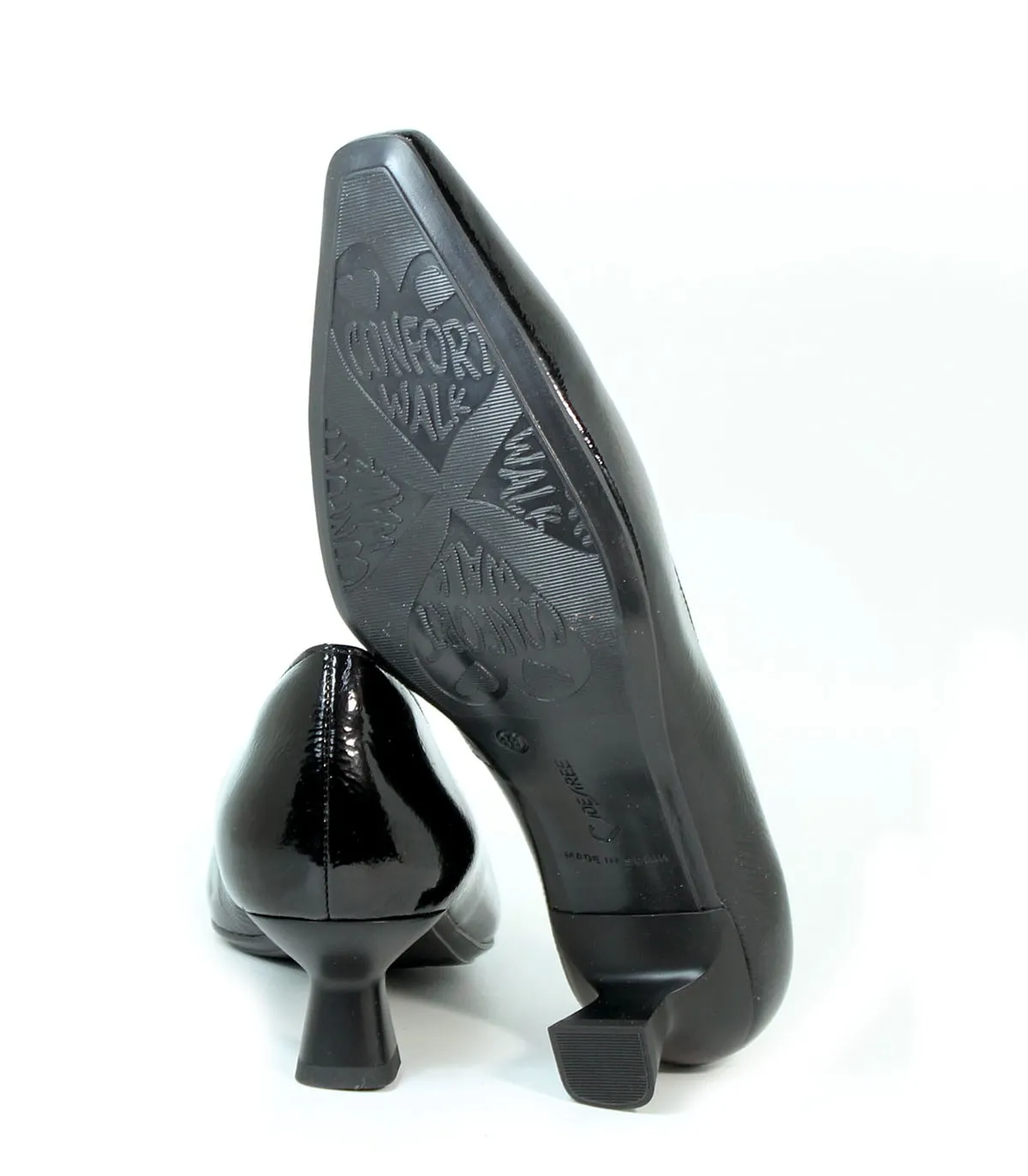 ZAPATOS CHAROL DE TACÓN ELBA 15 NEGRO
