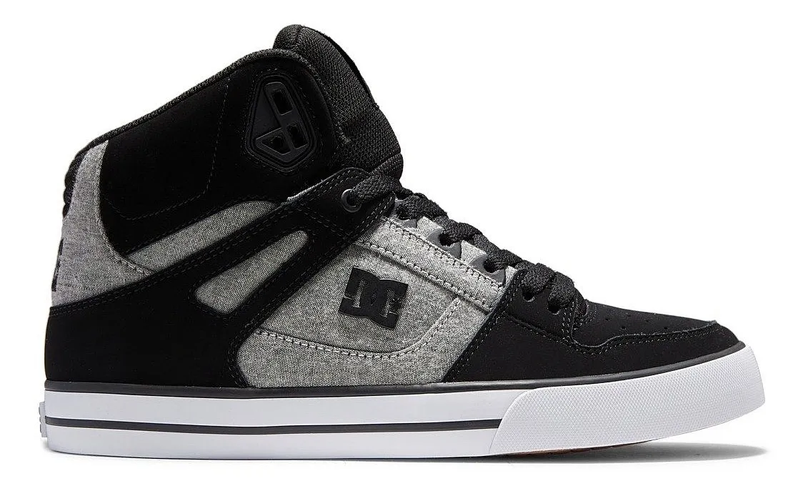ZAPATOS DC PURE HIGH TOP WC  KBA/BLACK/BATTLESHIP/ARMOR  MEN´S