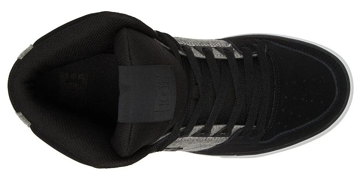 ZAPATOS DC PURE HIGH TOP WC  KBA/BLACK/BATTLESHIP/ARMOR  MEN´S