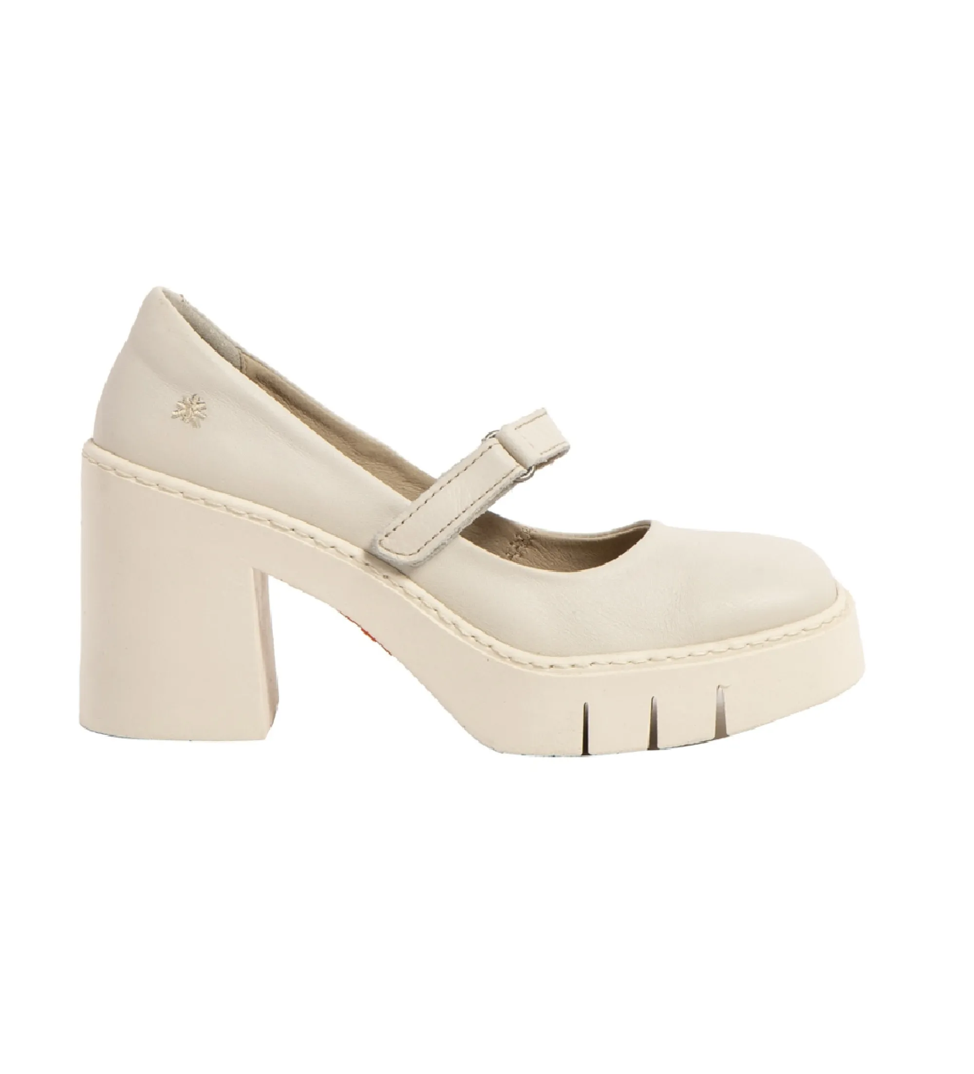 ZAPATOS DE PIEL 1977 BERNA BEIGE ALTURA TACóN 9CM