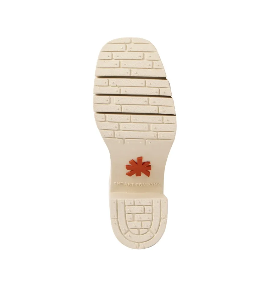 ZAPATOS DE PIEL 1977 BERNA BEIGE ALTURA TACóN 9CM