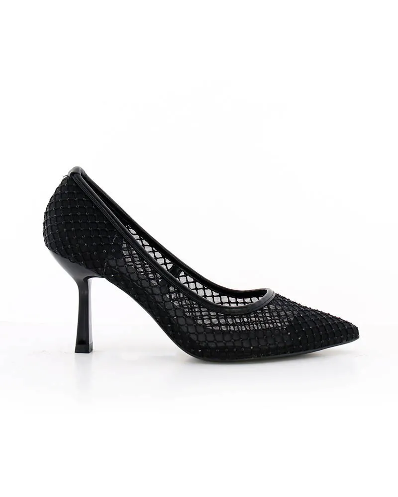 Zapatos de Tacón 'Malla Glam' para Eventos Elegantes