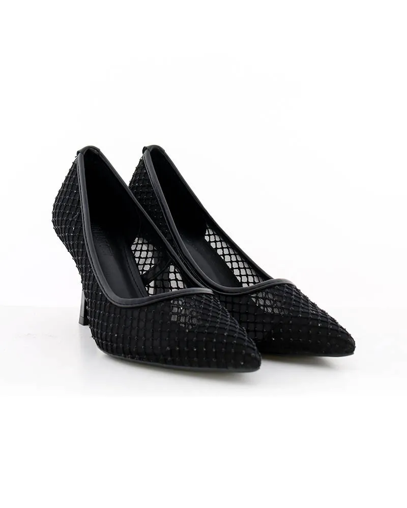 Zapatos de Tacón 'Malla Glam' para Eventos Elegantes