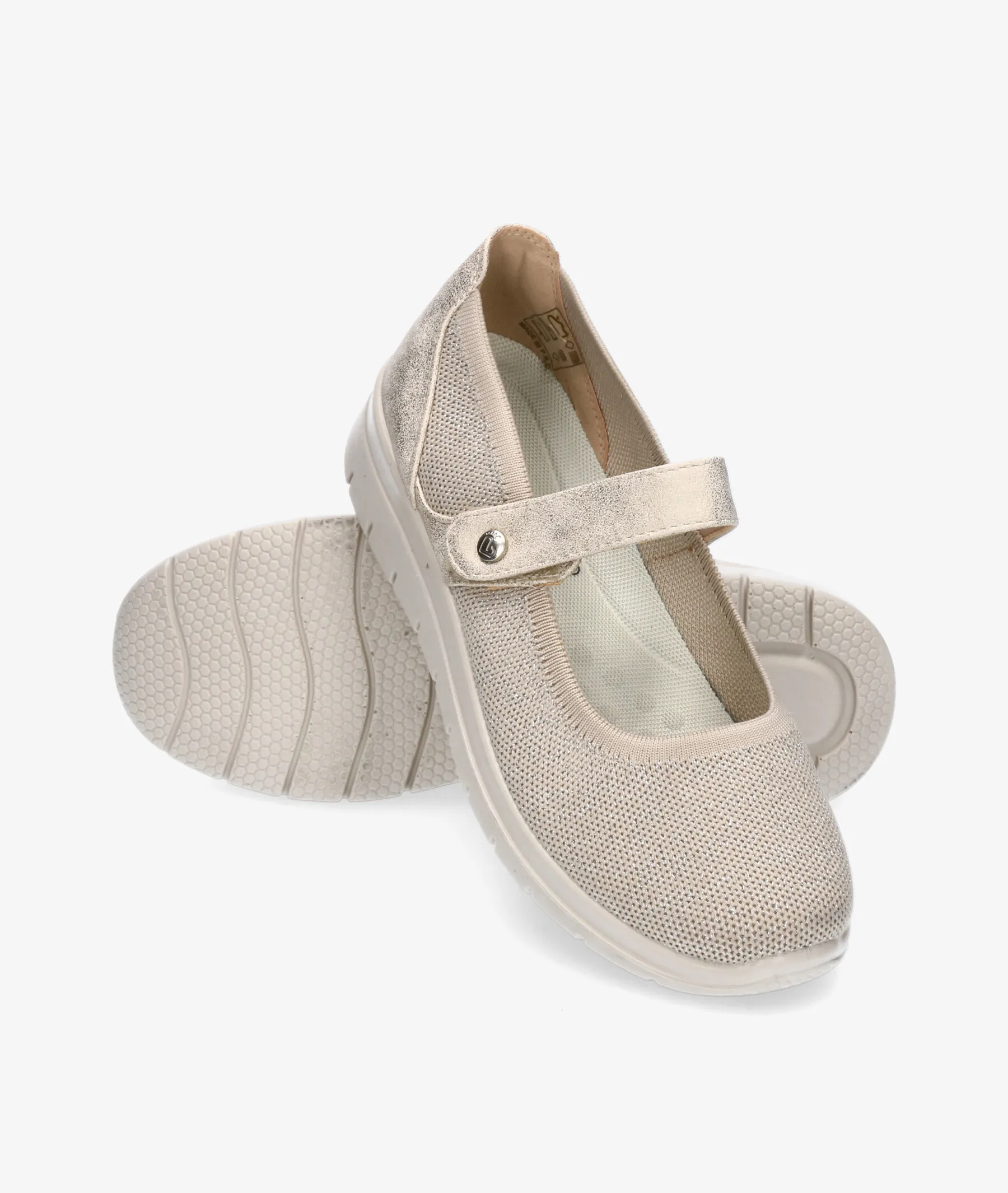 Zapatos de tacón bajo AMARPIES 26332 en beige