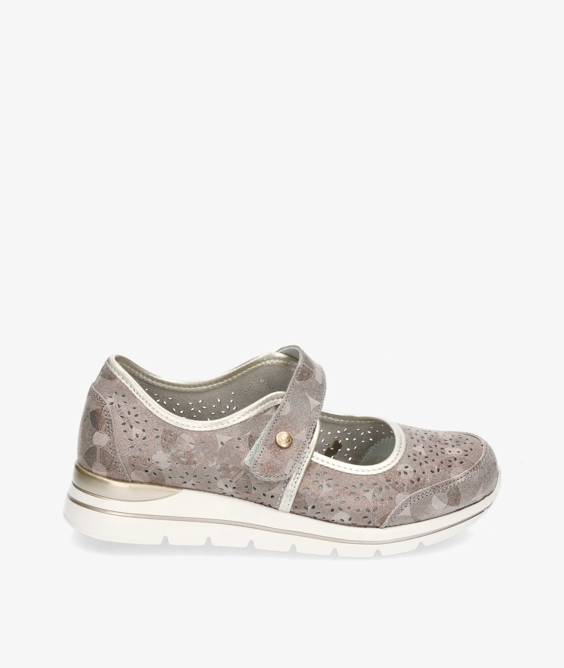 Zapatos de tacón bajo AMARPIES 26380 en topo