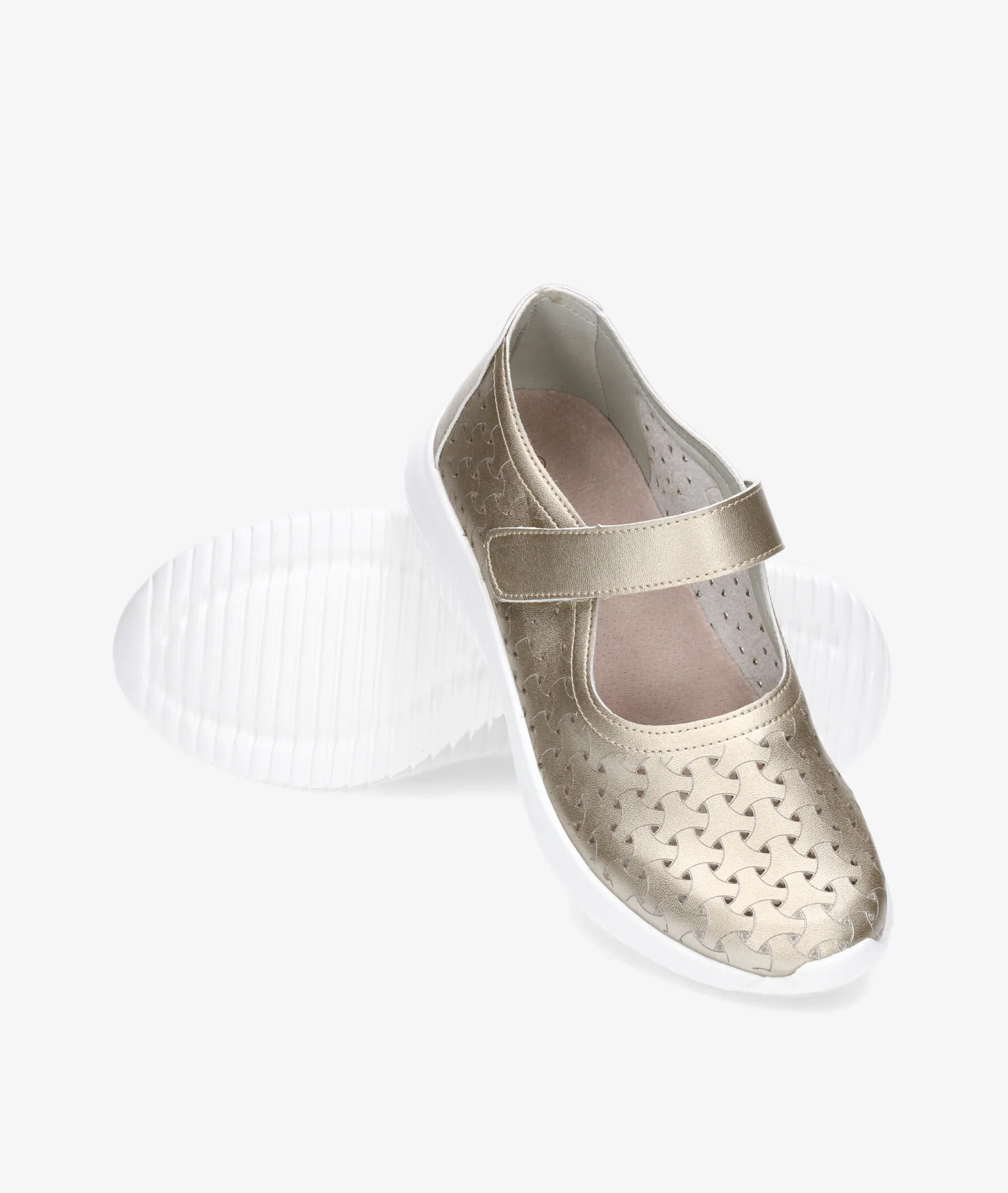 Zapatos de tacón bajo EOLIGEROS ISA en platino