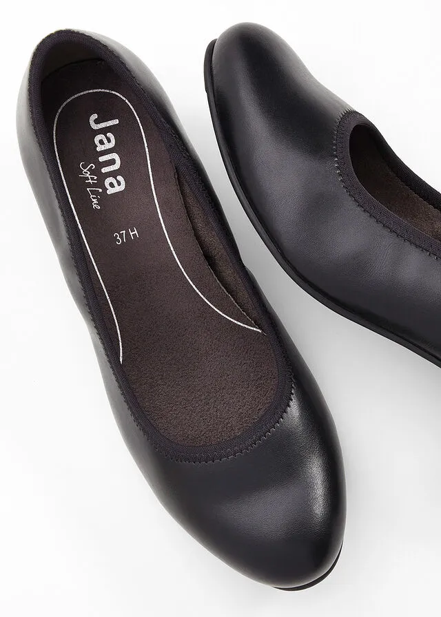 Zapatos de tacón Jana de ancho cómodo Negro