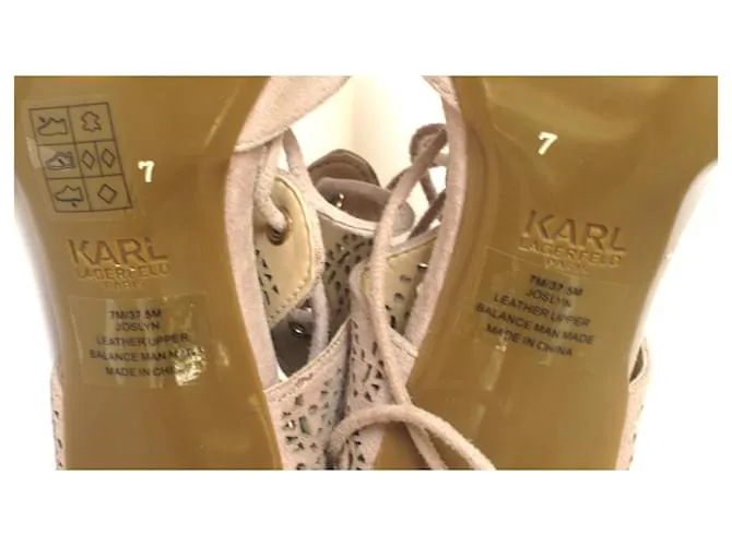 Zapatos de tacón KARL LAGERFELD Beige Gris 