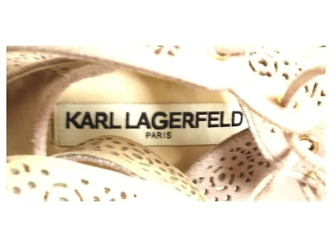 Zapatos de tacón KARL LAGERFELD Beige Gris 