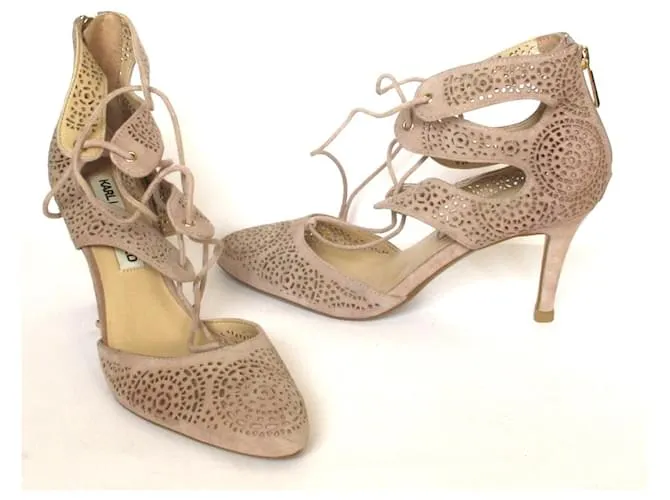 Zapatos de tacón KARL LAGERFELD Beige Gris 