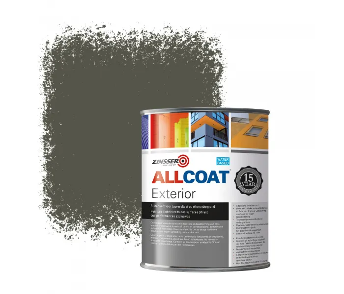 ZINSSER ALLCOAT PINTURA EXTERIOR PARA PAREDES RAL 7013 GRIS MARRóN  1 LITRO